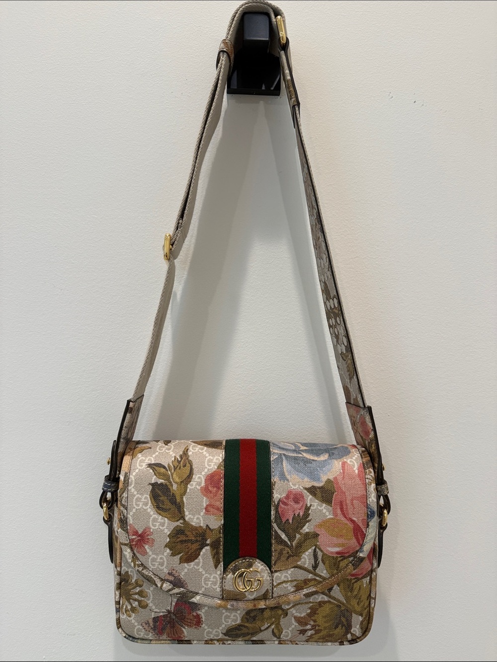 GUCCI Ophidia Flora Mini Shoulder Bag
